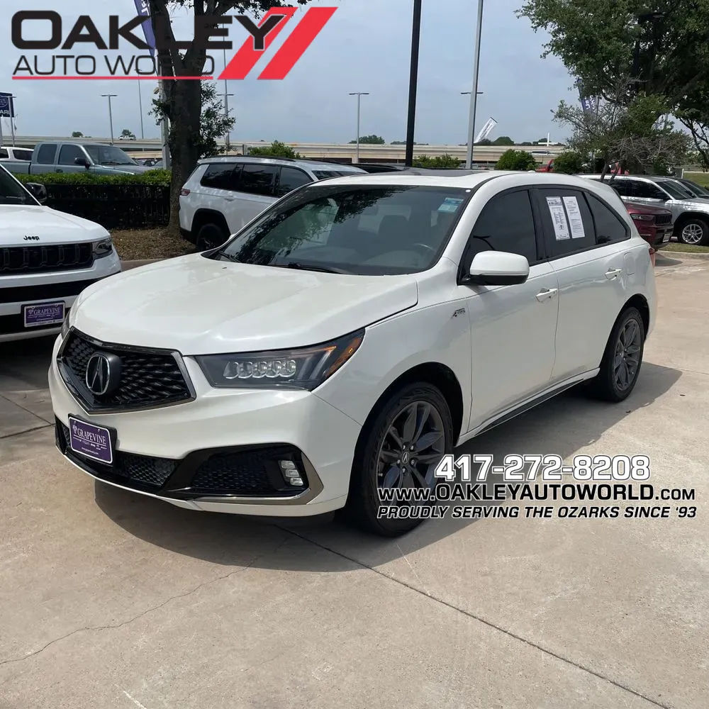 White 2019 Acura MDX 3.5L Technology Pkg w/A-Spec Pkg for sale in Branson West, MO