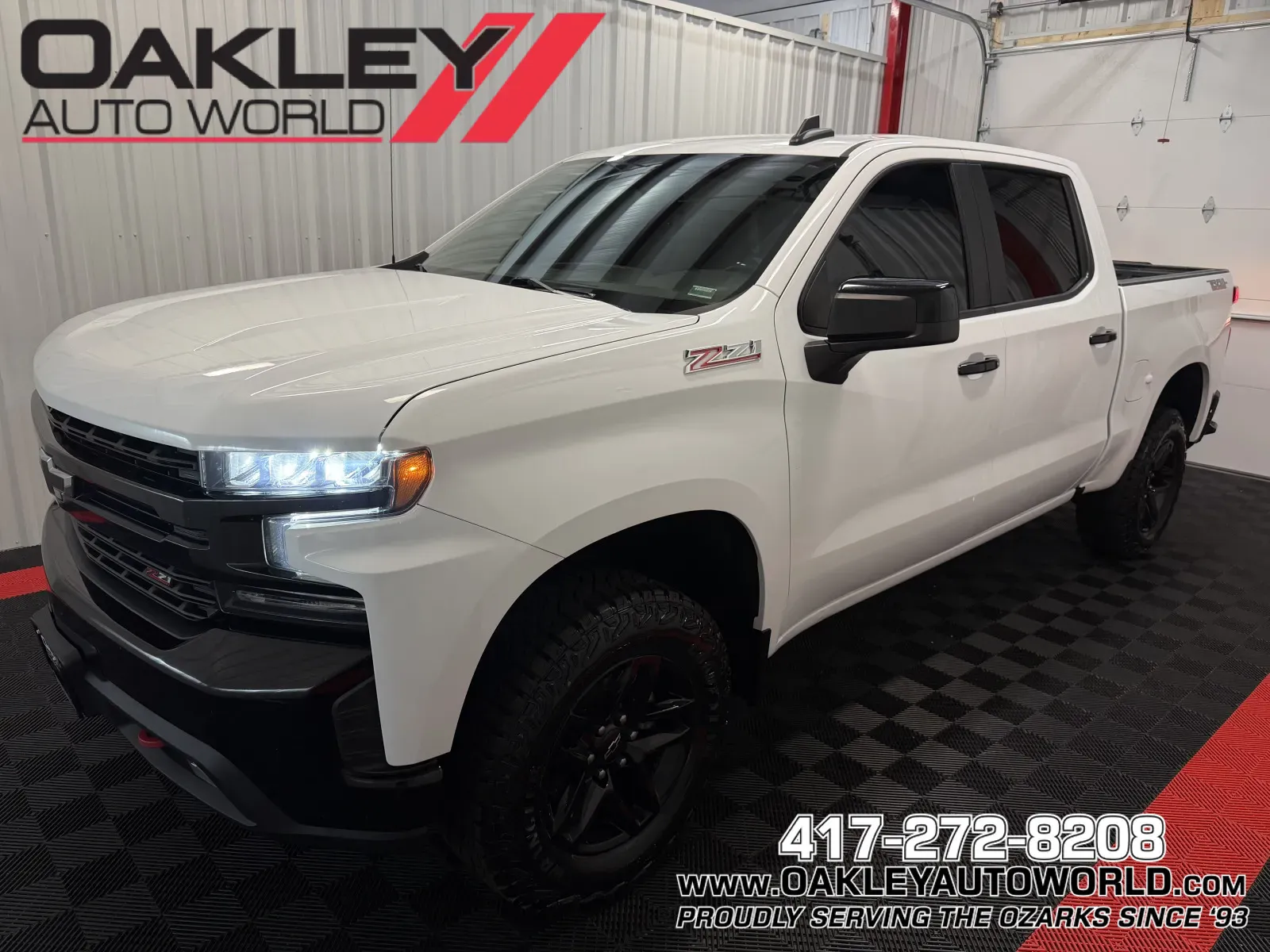 White 2019 Chevrolet Silverado 1500 LT Trail Boss for sale in Branson West, MO