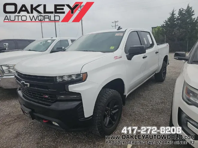 White 2019 Chevrolet Silverado 1500 LT Trail Boss for sale in Branson West, MO