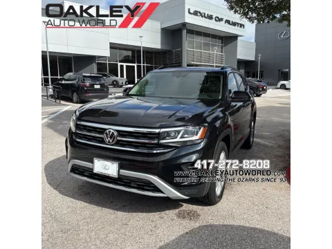 Black 2021 Volkswagen Atlas 3.6L V6 SE w/Technology for sale in Branson West, MO
