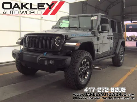 Gray 2025 Jeep Wrangler Rubicon 4xe for sale in Branson West, MO