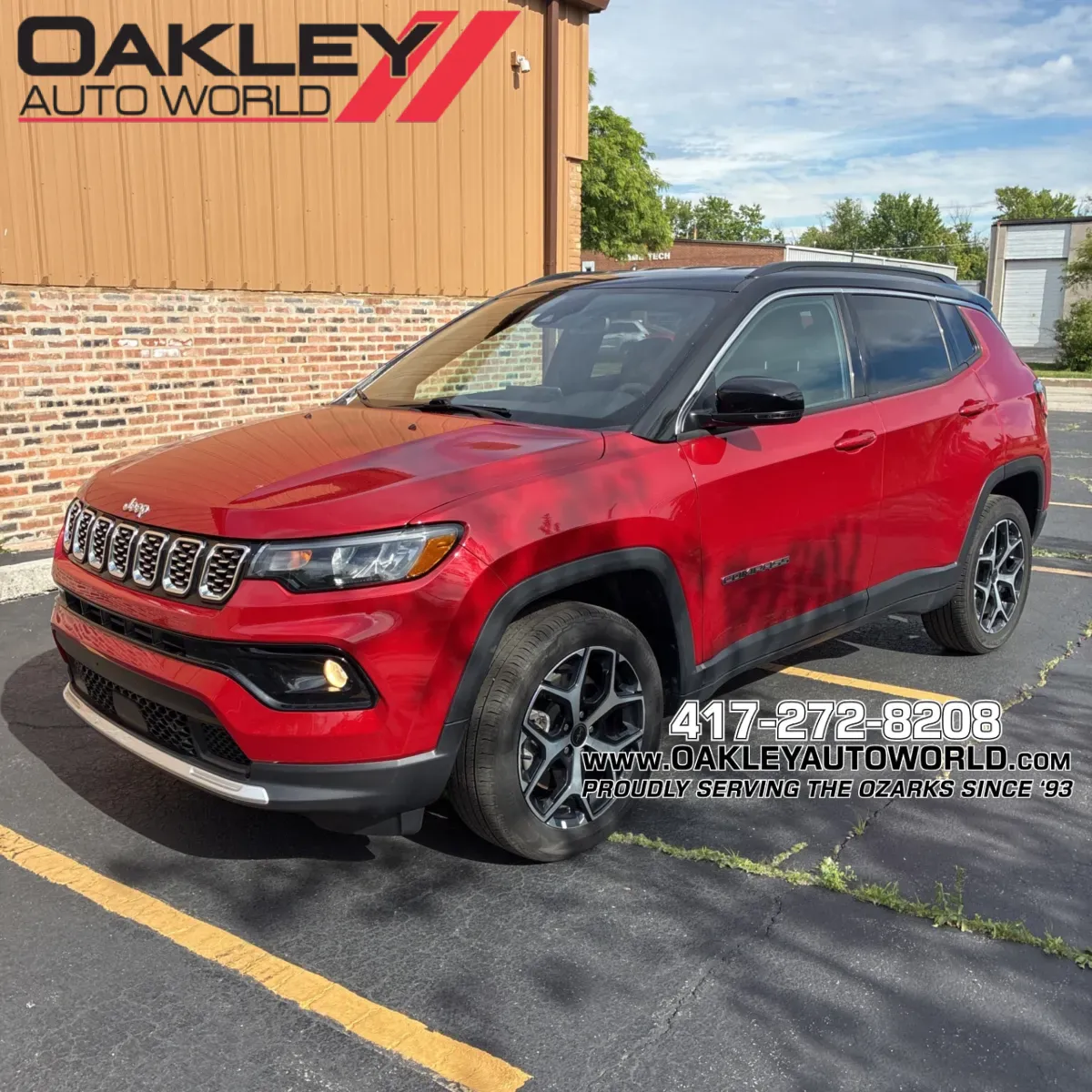 Red 2025 Jeep Compass Limited for sale in Branson West, MO
