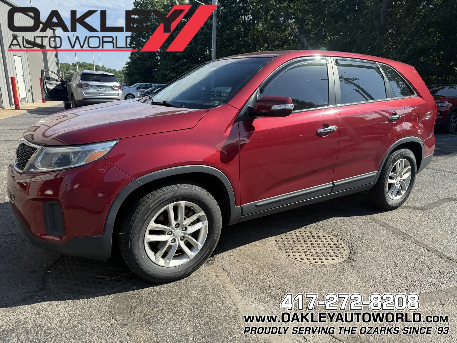 Red 2014 Kia Sorento LX for sale in Branson West, MO