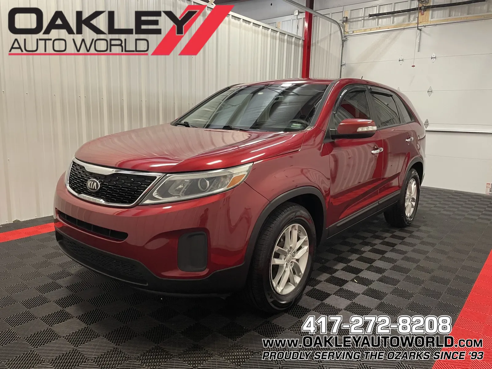 Red 2014 Kia Sorento LX for sale in Branson West, MO