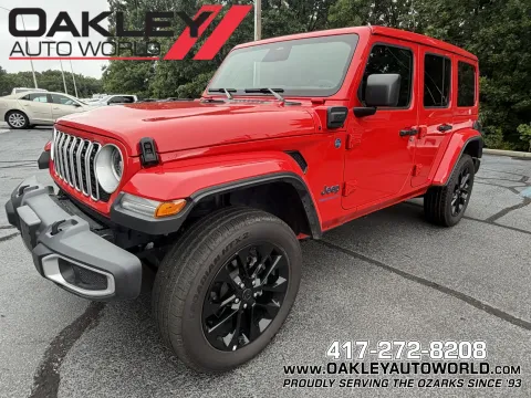 Red 2025 Jeep Wrangler Sahara 4xe for sale in Branson West, MO
