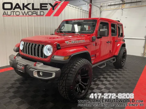 Red 2025 Jeep Wrangler Sahara 4xe for sale in Branson West, MO