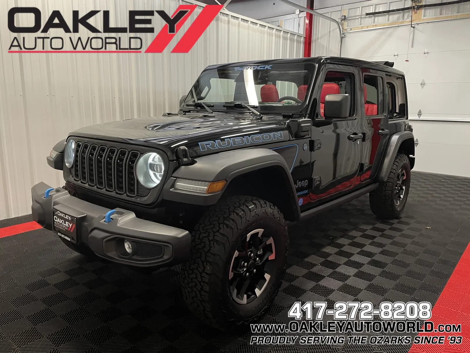 Black 2025 Jeep Wrangler Rubicon 4xe for sale in Branson West, MO