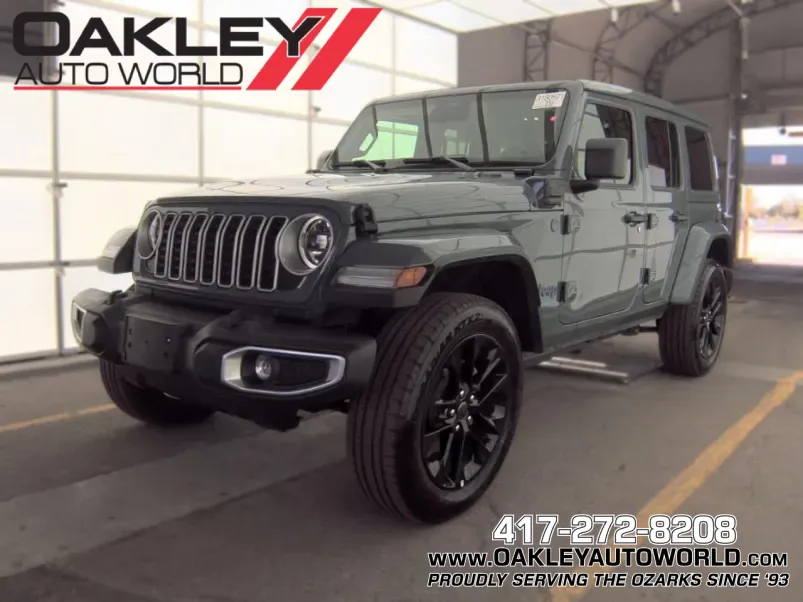Blue 2025 Jeep Wrangler Sahara 4xe for sale in Branson West, MO