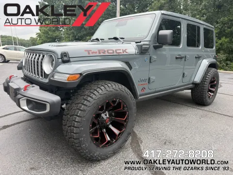 Blue 2025 Jeep Wrangler Sahara 4xe for sale in Branson West, MO