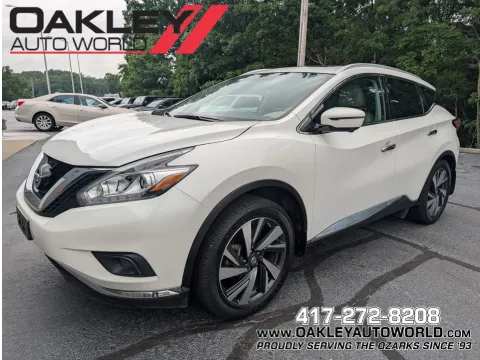 White 2017 Nissan Murano Platinum for sale in Branson West, MO