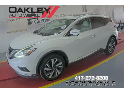 White 2017 Nissan Murano Platinum for sale in Branson West, MO