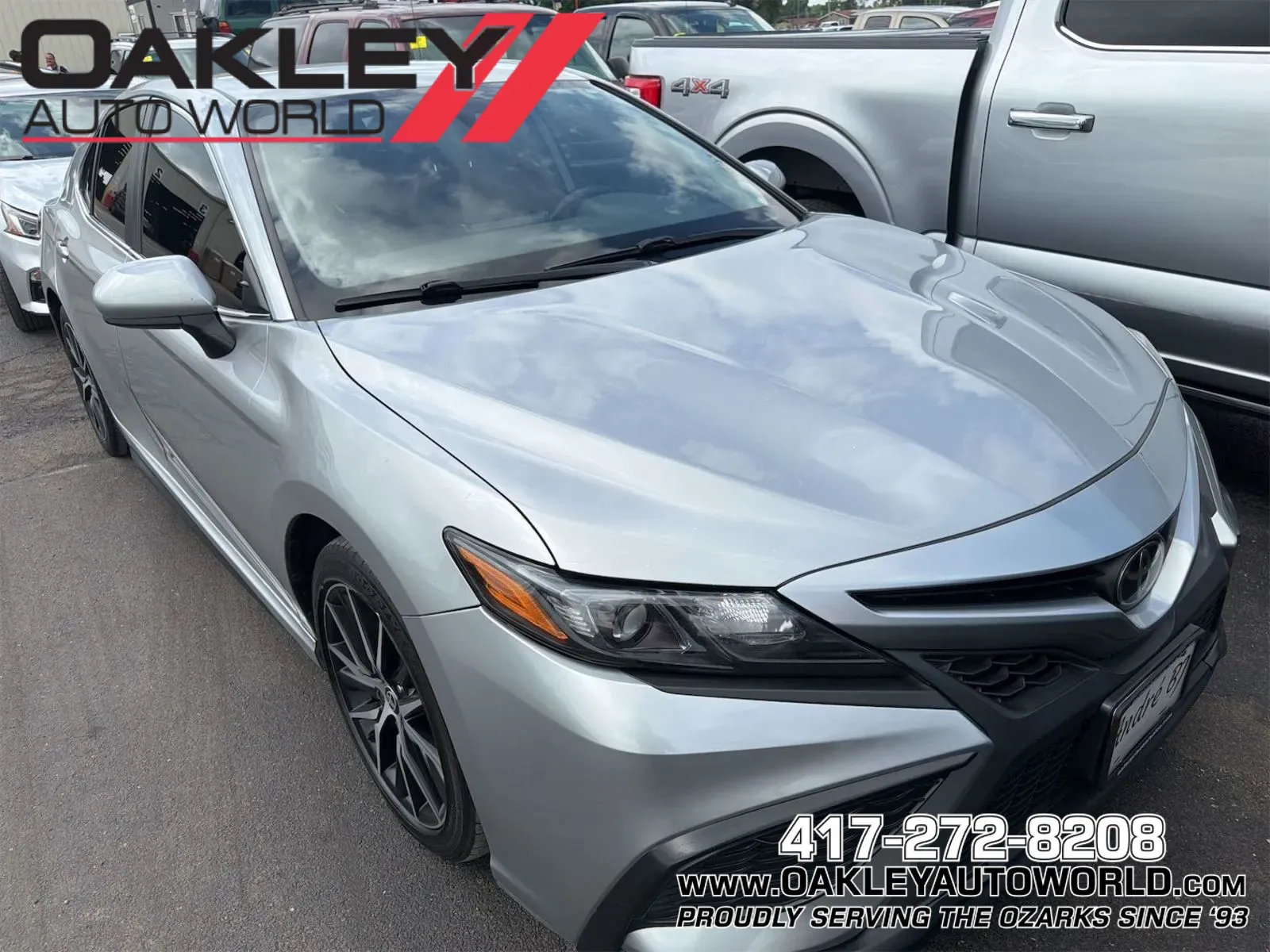 Silver 2021 Toyota Camry SE for sale in Branson West, MO