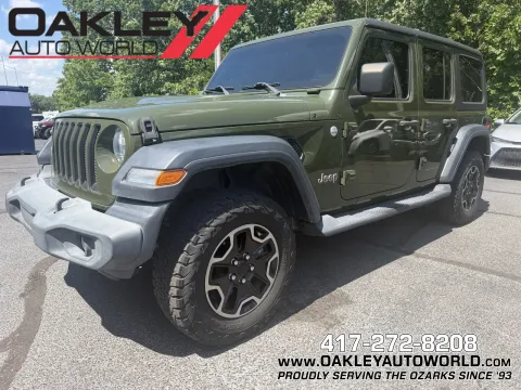 Green 2020 Jeep Wrangler Unlimited Sport S for sale in Branson West, MO