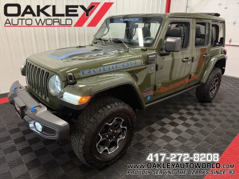 Green 2023 Jeep Wrangler Rubicon 4xe for sale in Branson West, MO