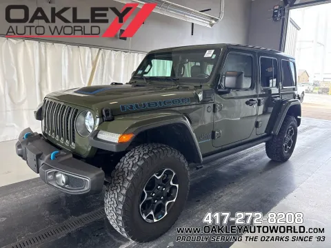 Green 2023 Jeep Wrangler Rubicon 4xe for sale in Branson West, MO