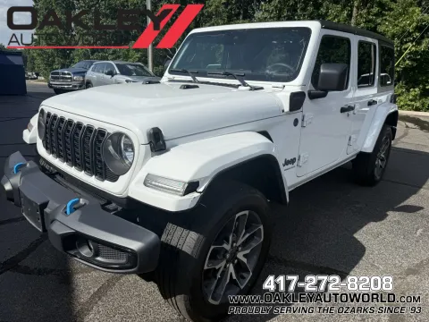 White 2024 Jeep Wrangler Sport S 4xe for sale in Branson West, MO