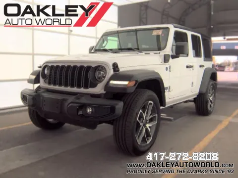 White 2025 Jeep Wrangler Sport S 4xe for sale in Branson West, MO