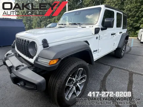 White 2025 Jeep Wrangler Sport S 4xe for sale in Branson West, MO