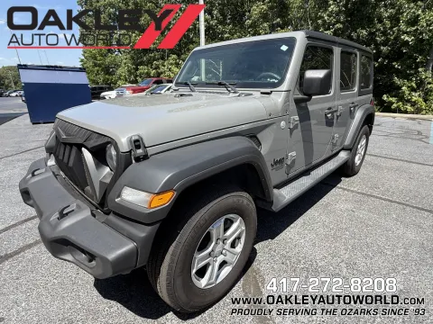Gray 2021 Jeep Wrangler Unlimited Sport S for sale in Branson West, MO
