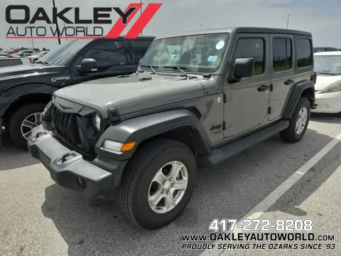 Gray 2021 Jeep Wrangler Unlimited Sport S for sale in Branson West, MO