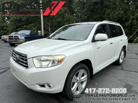 White 2008 Toyota Highlander Limited for sale in Branson West, MO