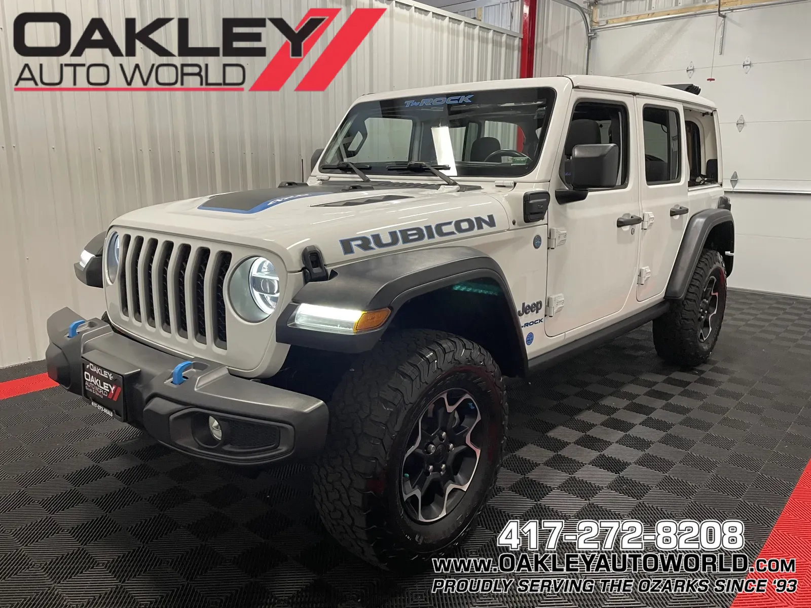White 2022 Jeep Wrangler Unlimited Rubicon 4xe for sale in Branson West, MO