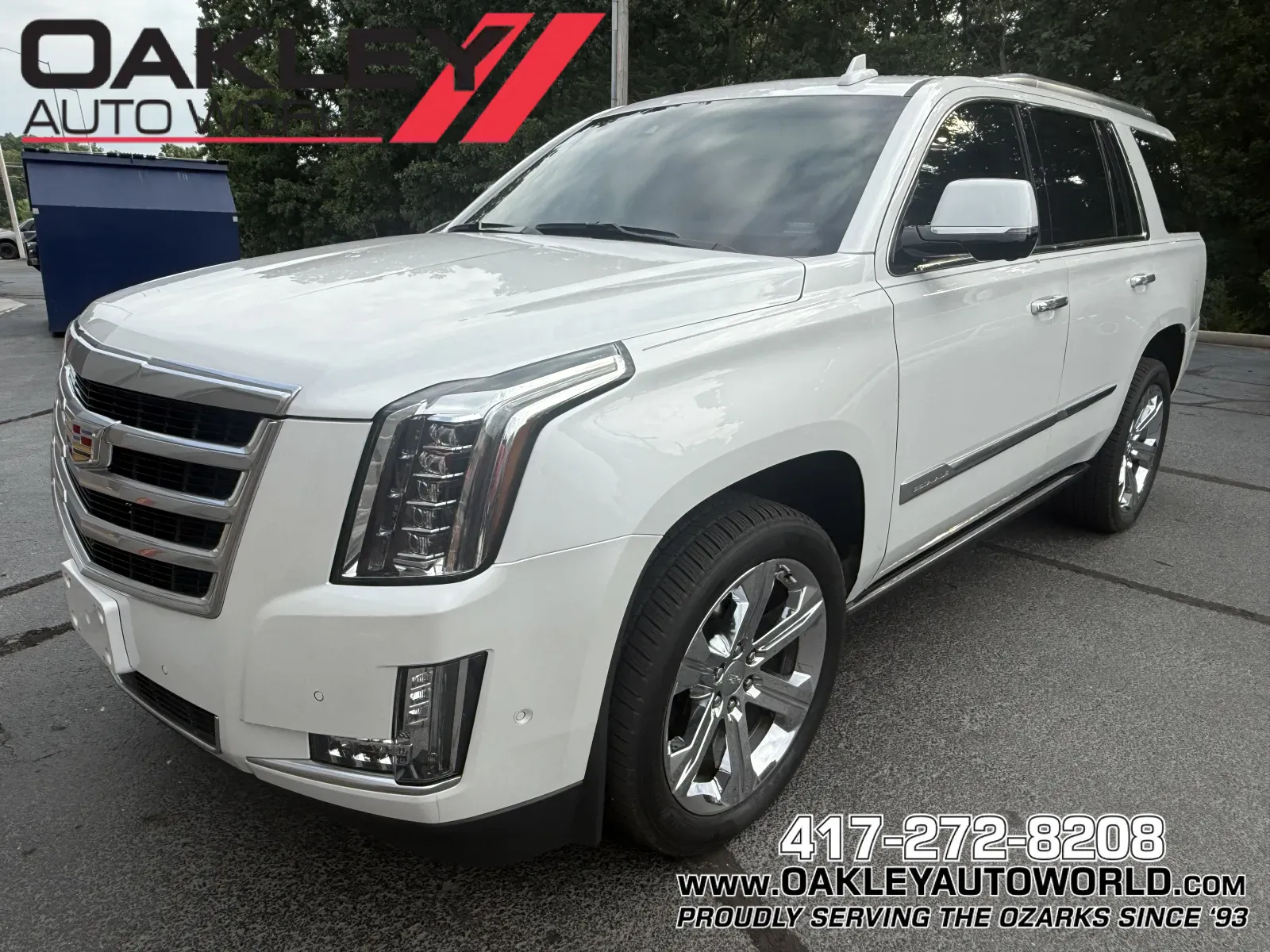 White 2018 Cadillac Escalade Premium Luxury for sale in Branson West, MO