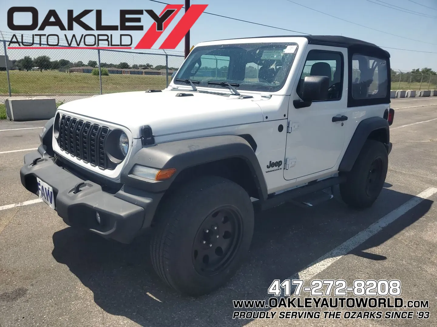 White 2024 Jeep Wrangler Sport for sale in Branson West, MO