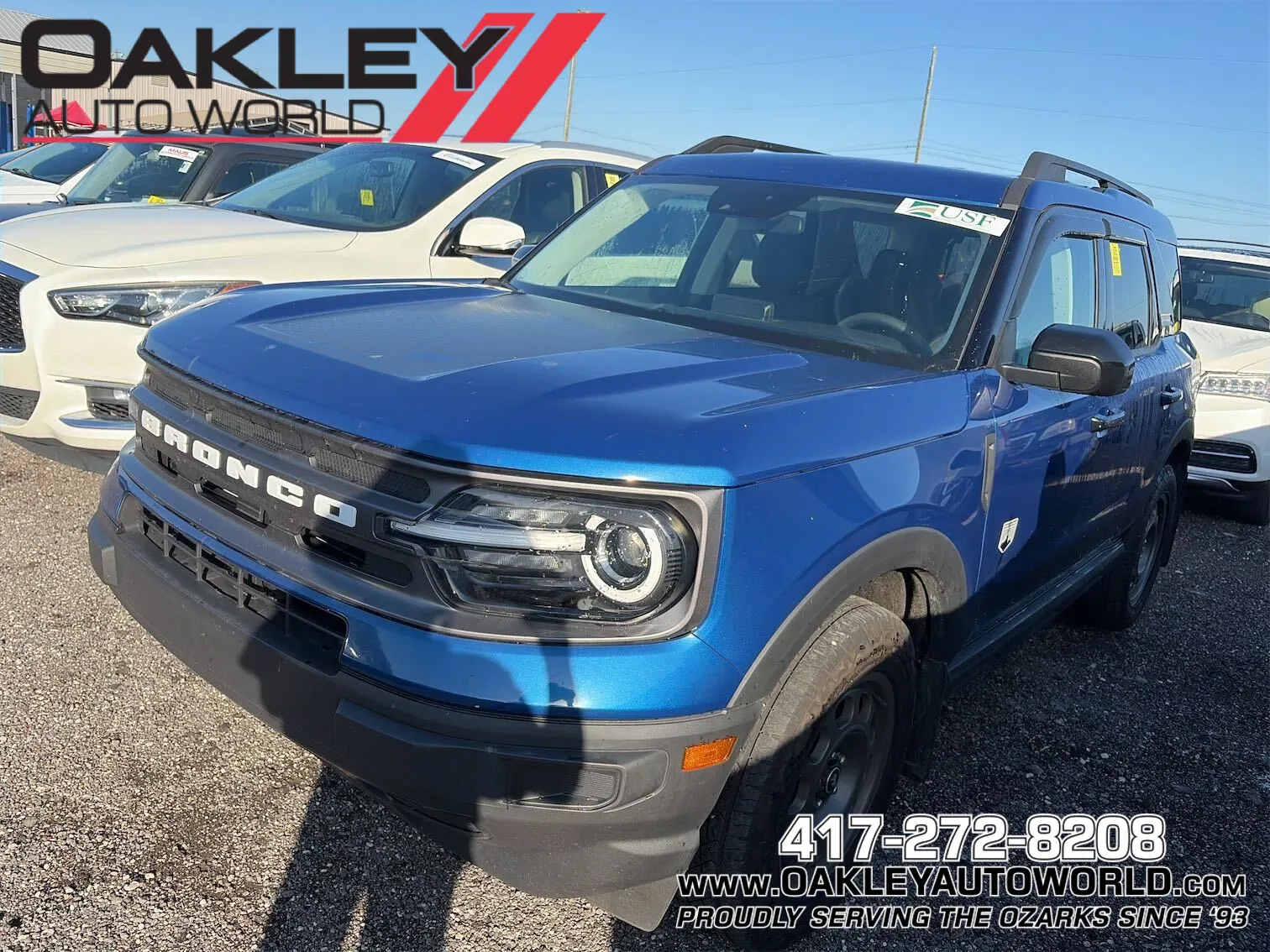 Blue 2024 Ford Bronco Sport Big Bend for sale in Branson West, MO