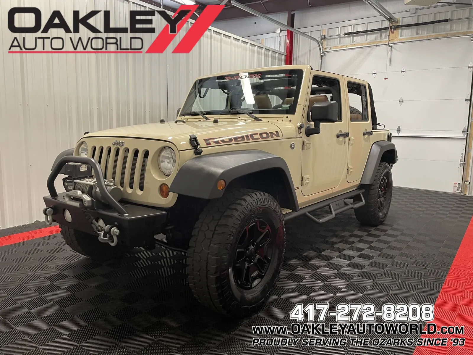 Brown 2011 Jeep Wrangler Unlimited Rubicon for sale in Branson West, MO