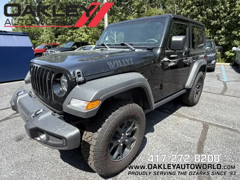 Black 2022 Jeep Wrangler Willys for sale in Branson West, MO