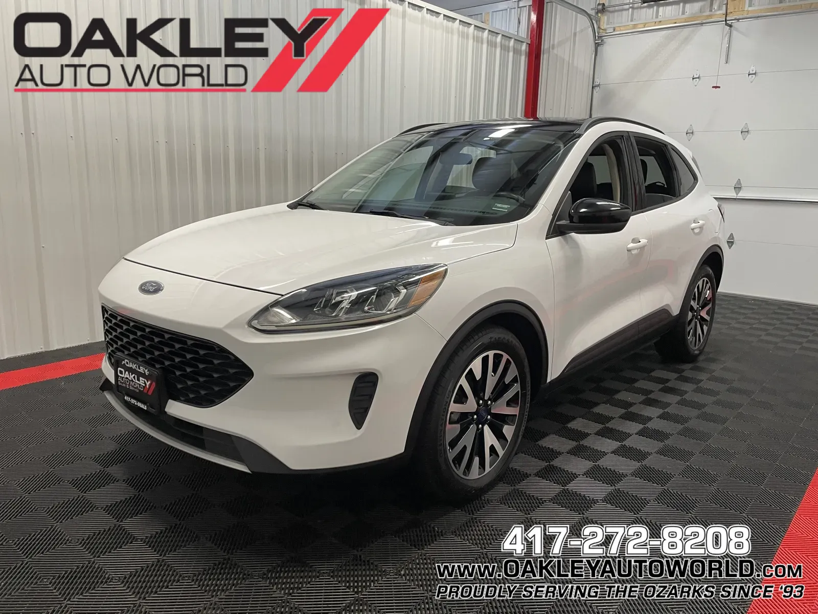 White 2020 Ford Escape Hybrid SE Sport for sale in Branson West, MO
