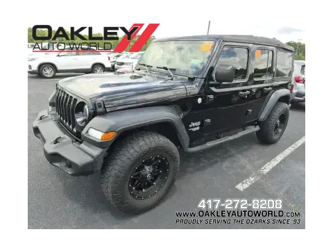 Black 2019 Jeep Wrangler Unlimited Sport S for sale in Branson West, MO