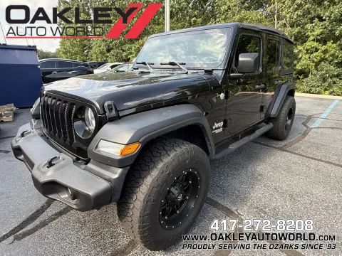 Black 2019 Jeep Wrangler Unlimited Sport S for sale in Branson West, MO
