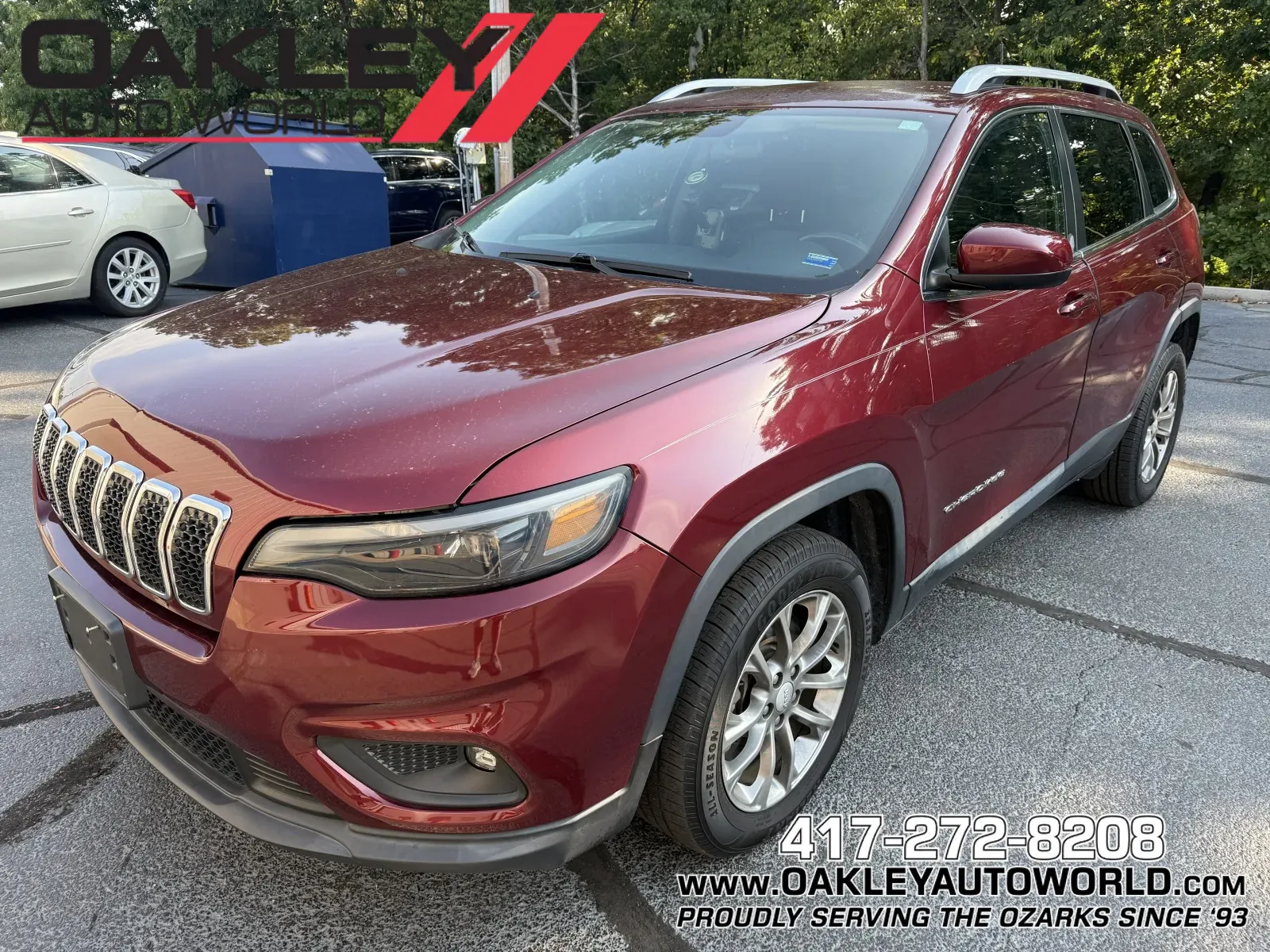 Red 2019 Jeep Cherokee Latitude Plus for sale in Branson West, MO