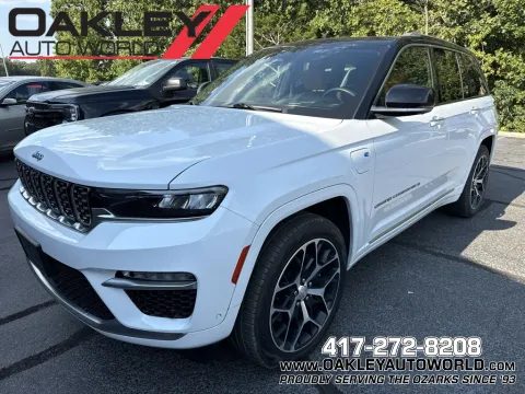 White 2022 Jeep Grand Cherokee Summit Reserve 4xe for sale in Branson West, MO