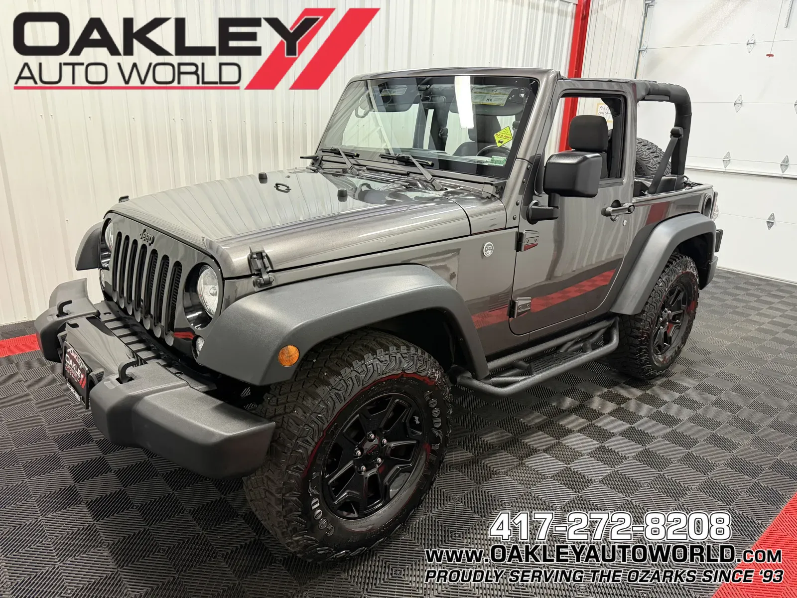 Gray 2016 Jeep Wrangler Sport for sale in Branson West, MO