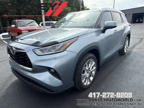Blue 2023 Toyota Highlander Limited for sale in Branson West, MO