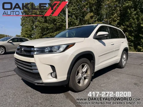 White 2017 Toyota Highlander Limited for sale in Branson West, MO
