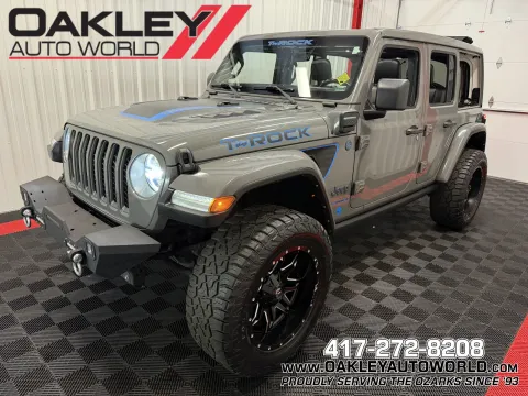Gray 2021 Jeep Wrangler Unlimited Rubicon 4xe for sale in Branson West, MO