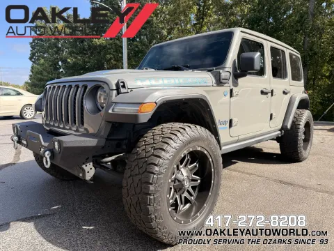 Gray 2021 Jeep Wrangler Unlimited Rubicon 4xe for sale in Branson West, MO