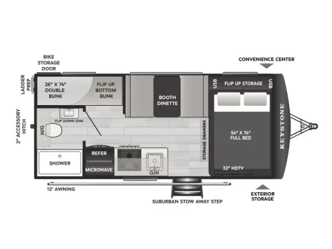 Another view of 2026 Keystone Outback 17BH OBX for sale in Valley View, TX at Liberty Trail RV - Denton