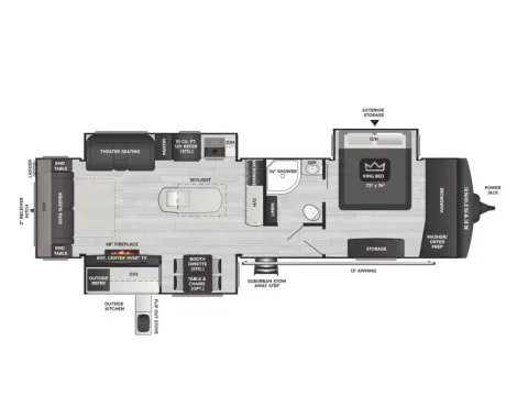 Another view of 2026 Keystone Outback 330RL for sale in Valley View, TX at Liberty Trail RV - Denton