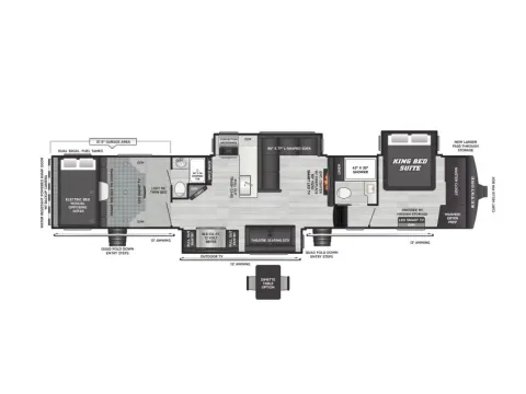 Another view of 2026 Keystone Fuzion 432 for sale in Valley View, TX at Liberty Trail RV - Denton