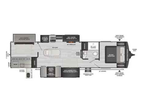 Another view of 2026 Keystone Outback 340BH for sale in Valley View, TX at Liberty Trail RV - Denton
