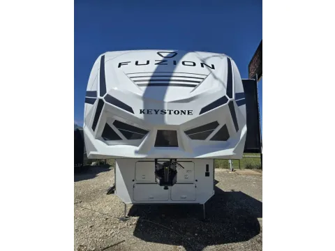 Photos of 2026 Keystone Fuzion 419 for sale in Valley View, TX at Liberty Trail RV - Denton