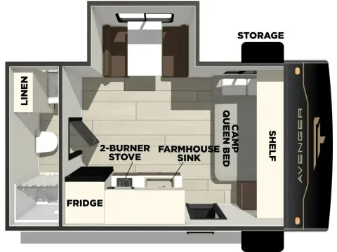 Photos of 2025 Primetime Avenger 17FQS for sale in Valley View, TX at Liberty Trail RV - Denton