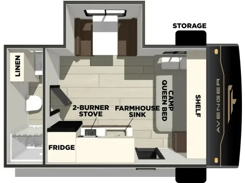 Photos of 2025 Primetime Avenger 17FQS for sale in Valley View, TX at Liberty Trail RV - Denton