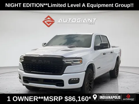 White 2025 Ram 1500 Limited for sale in Indianapolis, IN
