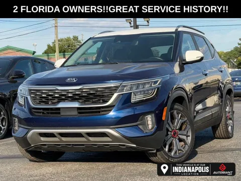 Blue 2021 Kia Seltos SX for sale in Indianapolis, IN